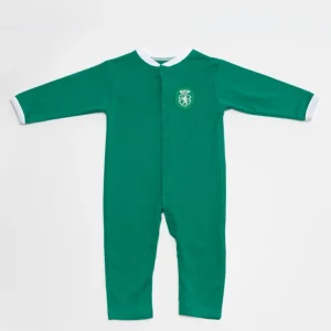 Babygrow Manga Comprida Verde Logo Retro