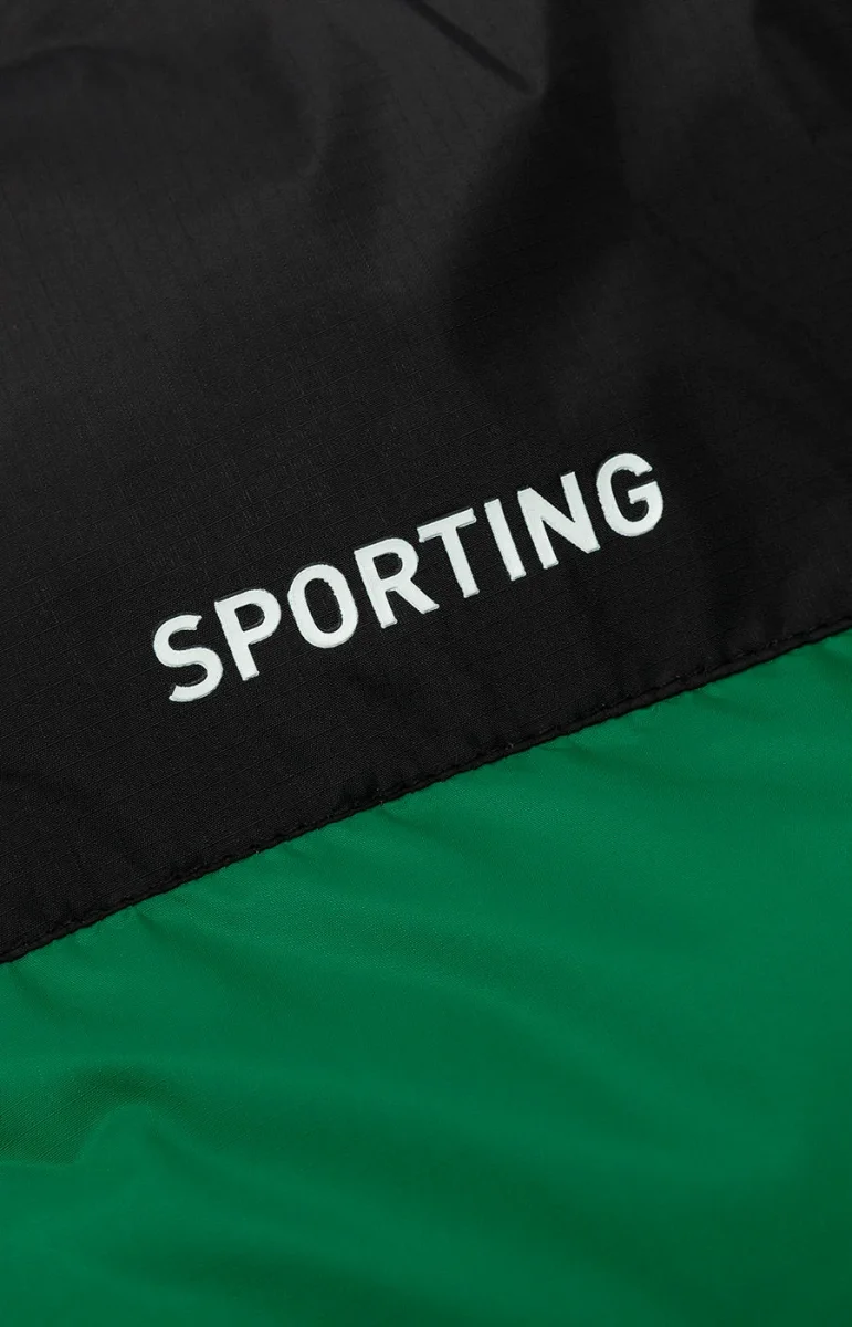 Casaco Sporting Preto e Verde - Image 8