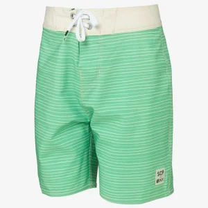 Calções de Banho Listado Verde e Branco DCK - Criança