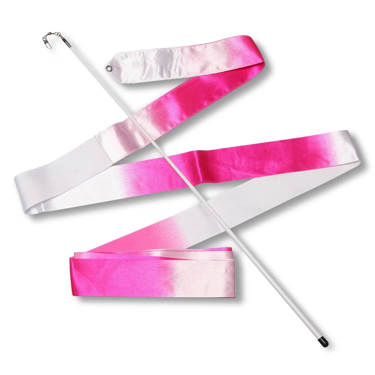 Fita Para Ginástica Rítmica com Bastão 56 cm INDIGO Branco-Rosa - Image 2