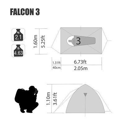 Barraca Nautika Falcon 3 Pessoas - Image 7